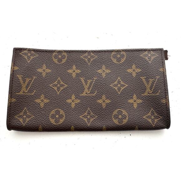 Louis Vuitton LV Brown Monogram Bifold Bill Pouch With No Zipper - Picture 1 of 4